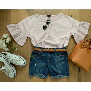 J. Crew Bell Sleeve Top Size Medium